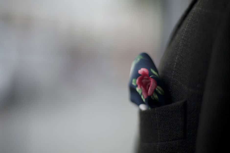 Pocket square Pocket square in a breast pocket at Egon Brandstetter bespoke tailoring